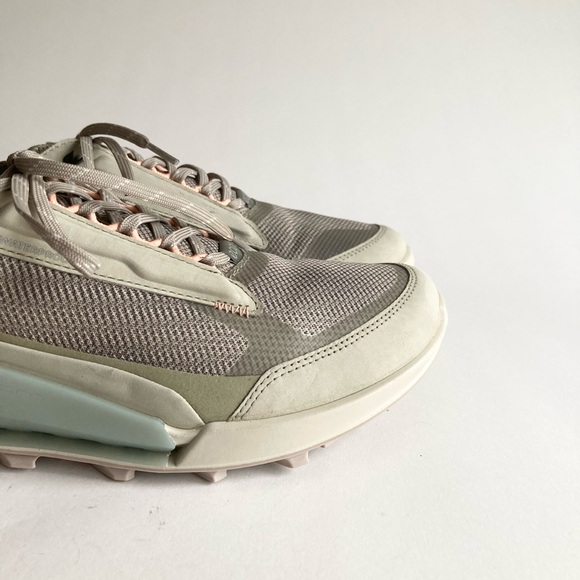 Ecco Biom 2.1 Grey Green Pink Waterproof Canvas Rubber Low Top Sneakers Size10.5 - Picture 4 of 15